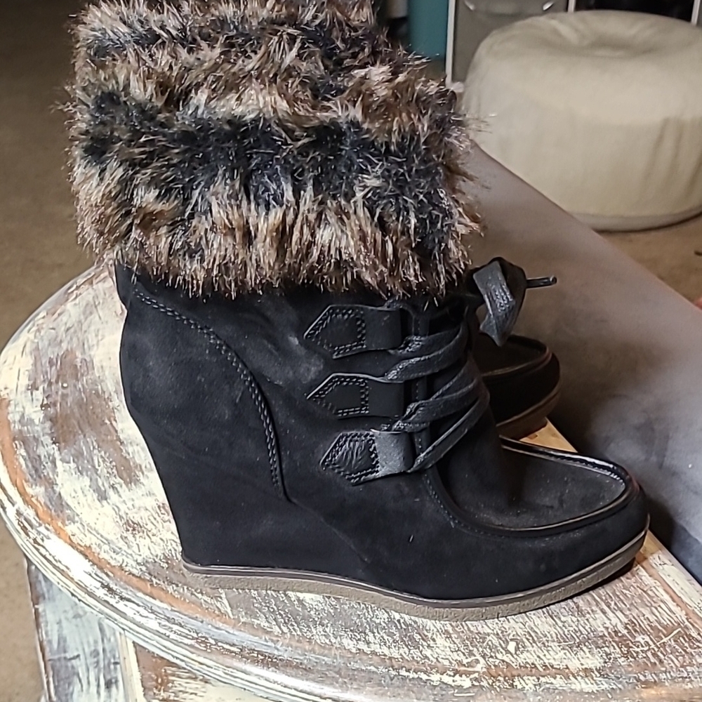 Merona Black Winter & Rain Boots - Picture 2 of 6